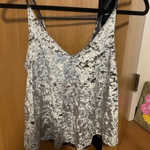 Crushed Velvet Crop Top